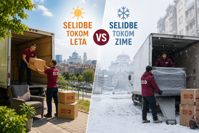 Move Masters - Bez obzira na sezonu, važna je stručnost agencije za selidbe - Selidbe u Beogradu tokom leta vs. zime Šta je bolje i zašto