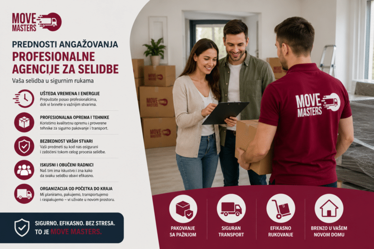 Move Masters - Sa profesionalnom agencijom, selidba postaje brza i jednostavna - Prednosti angažovanja profesionalne agencije za selidbe