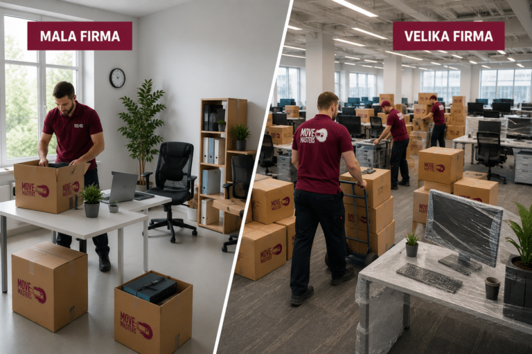 Move Masters - Selidba firme - Za male i velike organizacije, imamo rešenje - Selidba malih i velikih firmi – u čemu je razlika