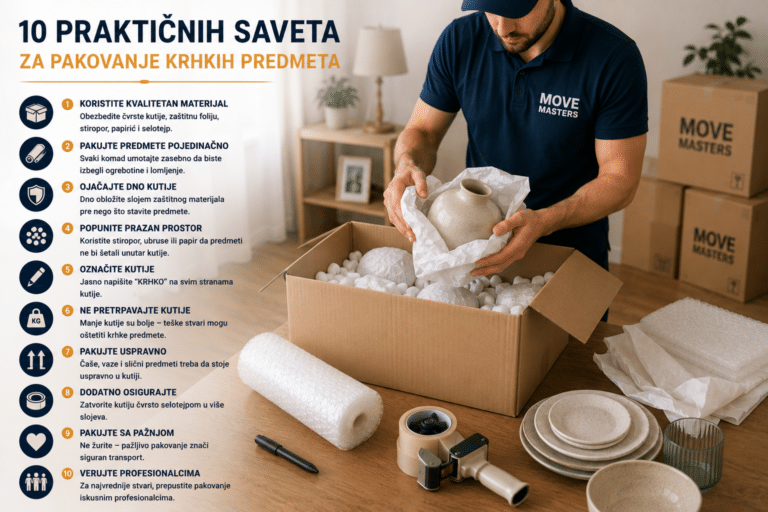 Move Masters - Ne prepustite ništa slučaju – saveti koji čuvaju Vaše stvari - 10 praktičnih saveta za pakovanje krhkih predmeta