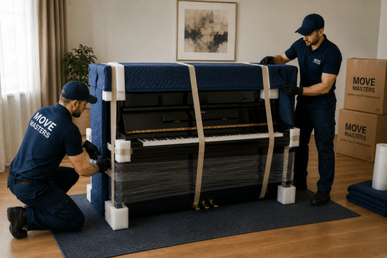 Move Masters - Priprema predmeta za selidbu bez rizika i oštećenja - Pakovanje klavira i specijalnih predmeta – kako to izgleda u praksi