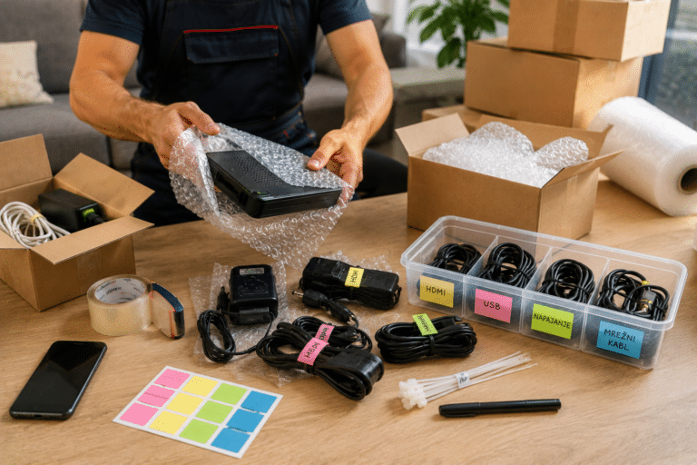 Move Masters - Pametno pakovanje, sigurna selidba - Elektronika i kablovi – detaljan vodič za bezbedno pakovanje i označavanje