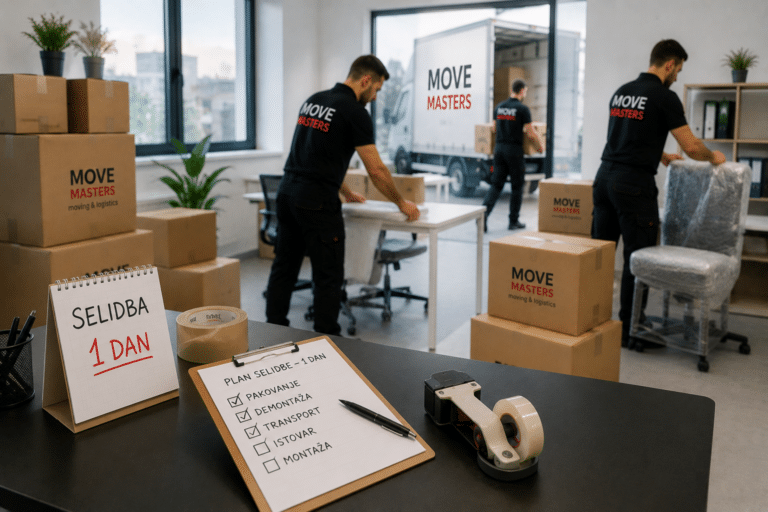 Move Masters - Brzo, sigurno, bez nerviranja – preselite se danas - Kako organizovati selidbu kad imate samo jedan dan