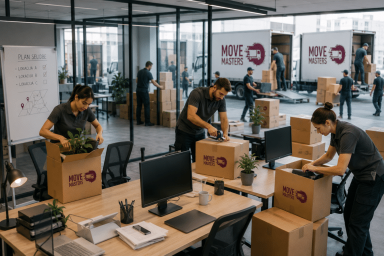 Move Masters - Pametan raspored, siguran transport, brza selidba - Selidba firme u više lokacija kako rasporediti resurse i opremu da sve stigne na vreme