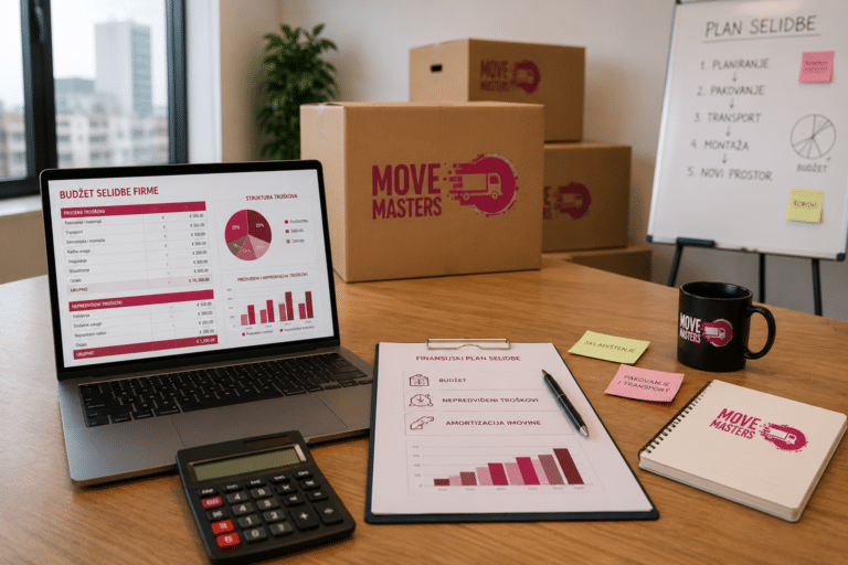 Move Masters - Selidba firme bez finansijskog stresa – moguće je – Finansijski aspekt selidbe firme budžet, nepredviđeni troškovi, amortizacija imovine