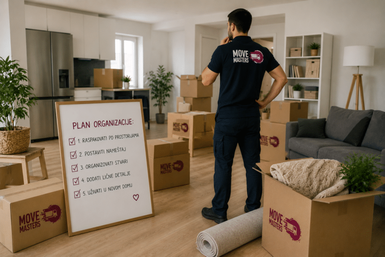 Move Masters - Uredan prostor stvara opušten dom i srećan početak - Uputstvo za organizaciju prostora u novom domu odmah posle selidbe